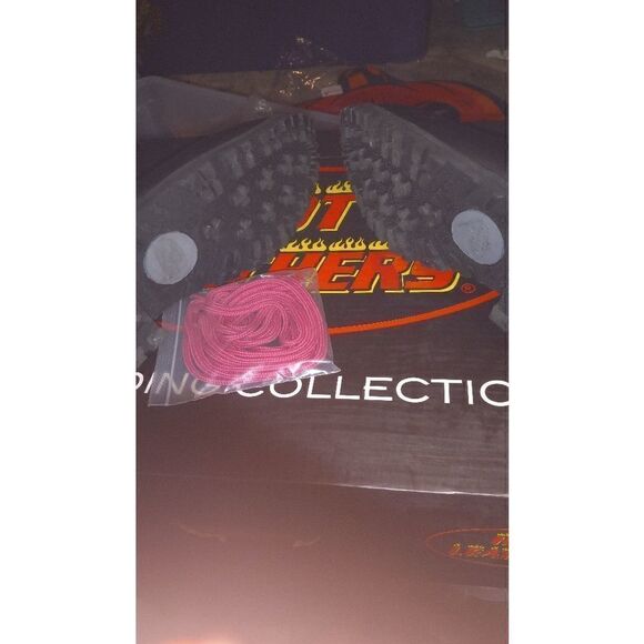 Pink & Black Biker Boots - Picture 9 of 16